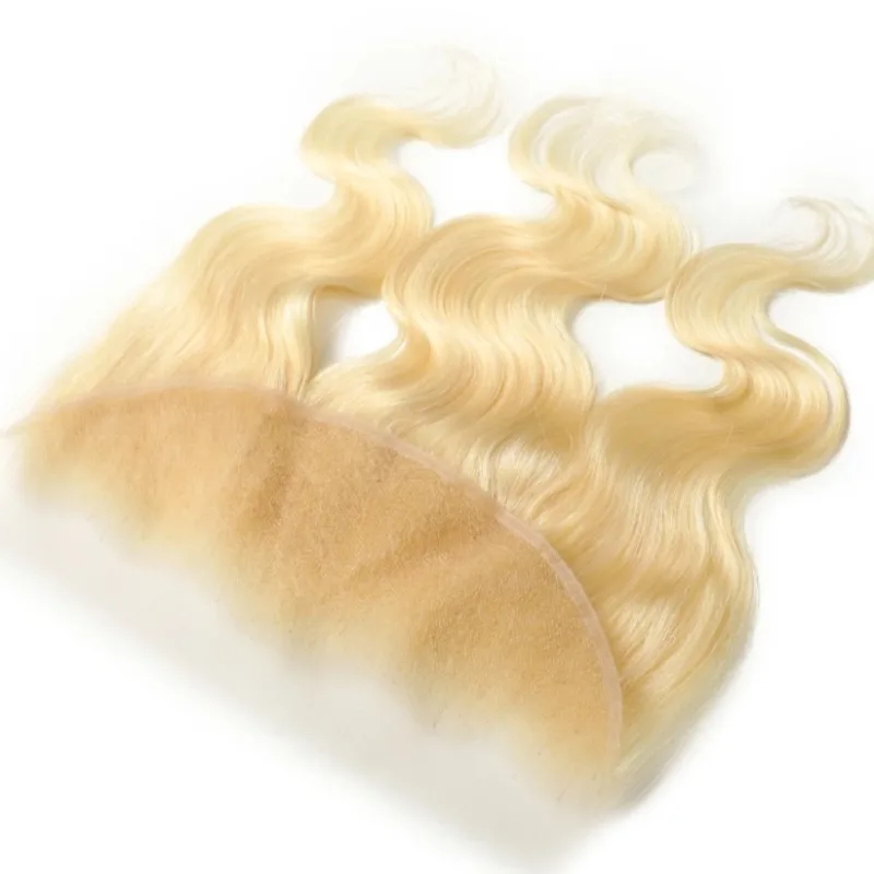 

# 613 Прозрачные 13x4 объемные волны, фронтальные кружева, 10-22 дюйма, человеческие волосы, медовый блондин, бразильские девственные волосы, полный конец, класс 12А