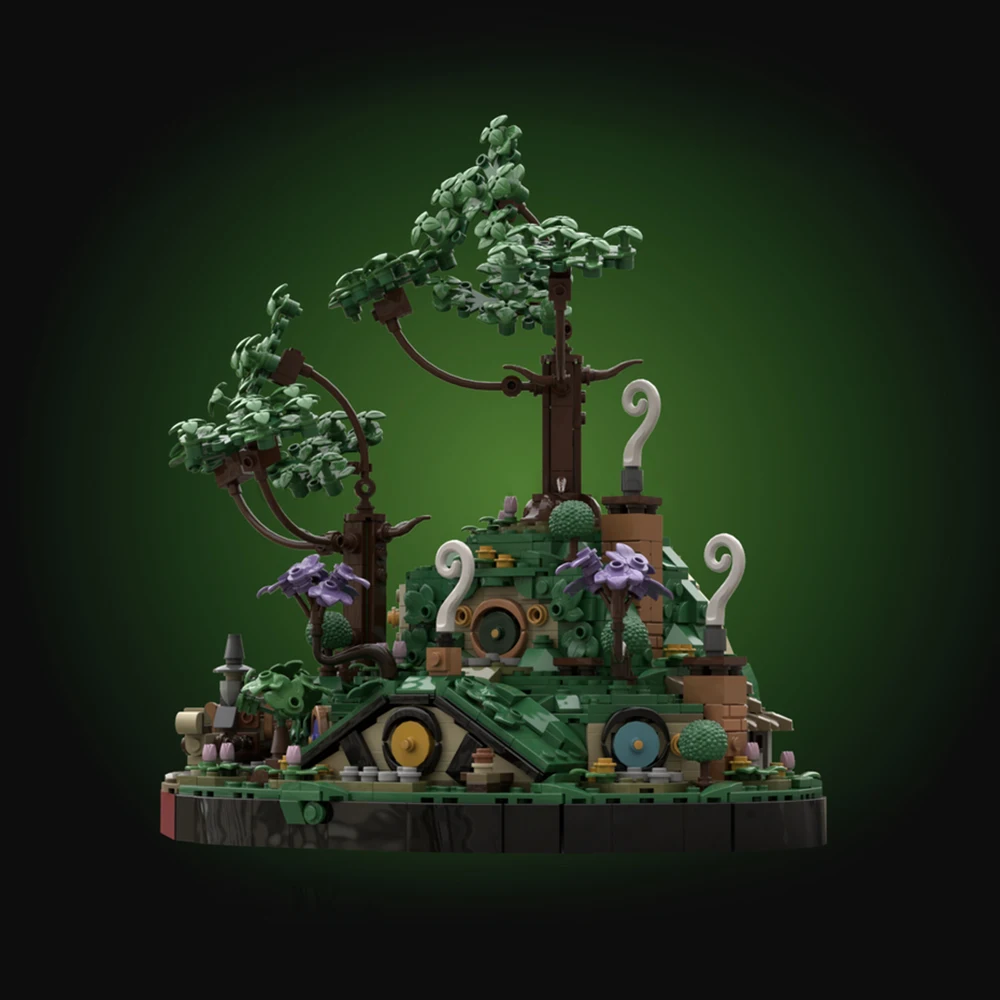 

1552PCS MOC Classic Movie Scene Hobbiton Mountain Model Building Blocks DIY Modular Building Assembly Children's Toy Boy Gift