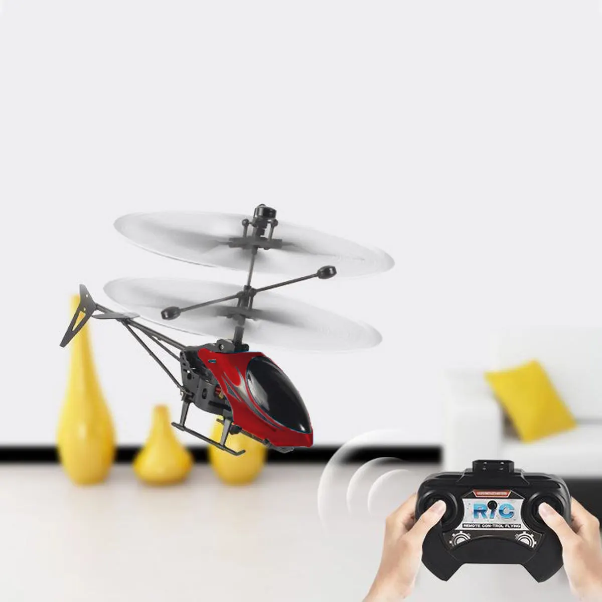 

Mini Remote Control Aircraft Radio Contorl with LED Light Chopper Helicopter Airplane