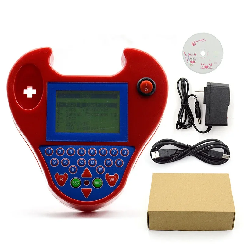 Latest Version V508 Super Mini ZedBull Smart Zed-Bull Key Transponder Black / Red Support Multi-Languages Key Programmer