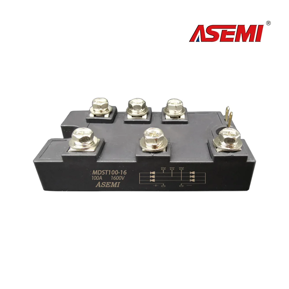 

MDST100-16 MDST100 Diode Module 100A 1600V ASEMI Brand New Three-phase Rectifier Module