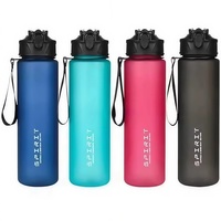 750ML Portable Water Bottle Motivational Sports Water bottle with Time Marker Leak-proof Cup for Outdoor Sport Fitness BPA Free