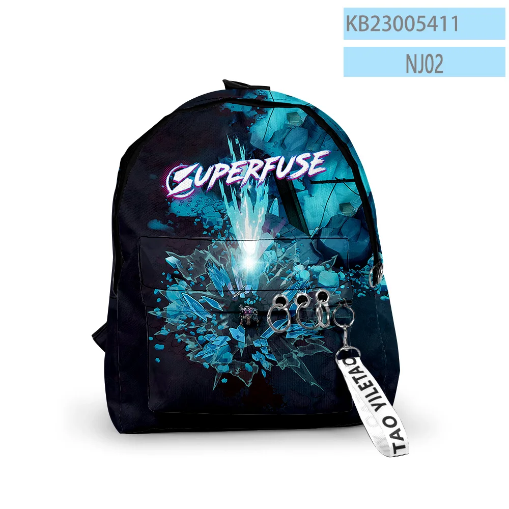 Superfuse 2023 حقيبة ظهر جديدة لعبة ARPG حقيبة مدرسية حقيبة سفر Harajuku Daypacks حقيبة ظهر للجنسين