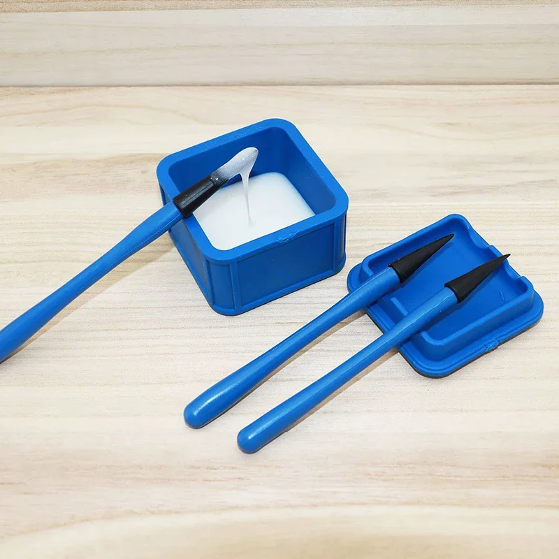 

Silicone Glue Brush Kit 4pcs/Set Woodworking Gluing Kit Woodworking Glue Applicator Set Portable DIY Hand Tool Reliable