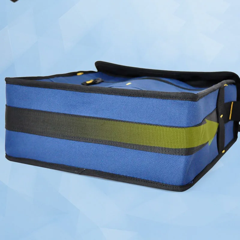 Imagem -03 - Bolsa de Ombro Única Eletricista Masculina Kit de Ferramentas de Reparo Organizador Multifuncional Carpintaria Oficina Bolsa