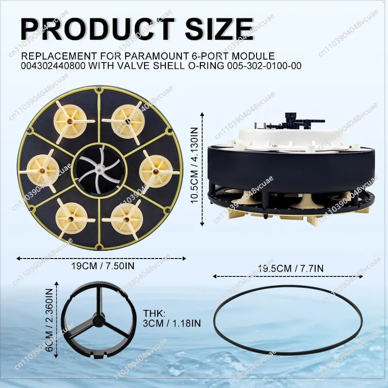 For 004302440800 6 Port Modular Valve for O-ring with Valve Housing