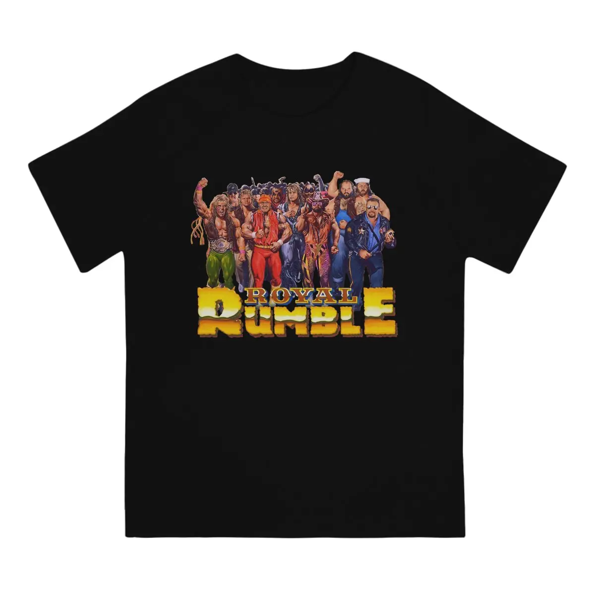 Hot selling in Summer Unisex T-shirts Wrestling Fabric Royal Rumble 1991 Round neck short sleeved T-shirt Street Clothing S-6XL