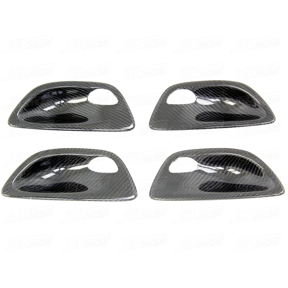 Real Carbon Fiber Inner Door Handle Cover For Bmw 5 Series F10 F18 2010-2016