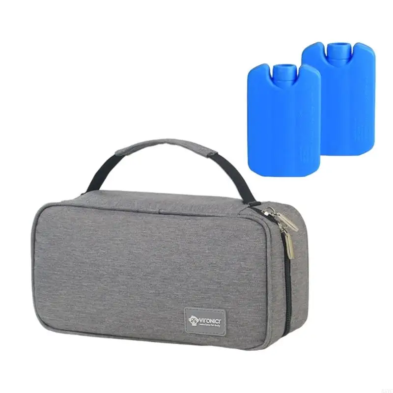 A5YC حقيبة تبريد حليب الرضاعة متعددة الوظائف حقيبة تخزين حليب الأم مع عبوات ثلج للنساء العاملات والأمهات