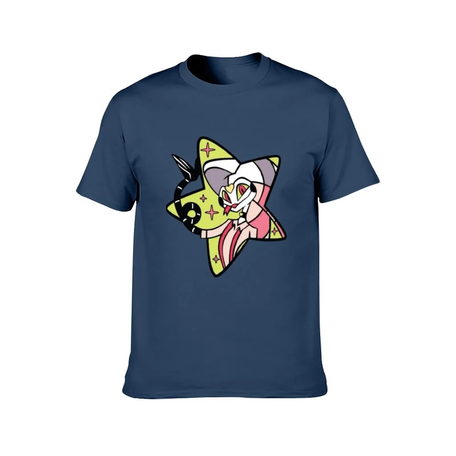 Helluva Boss Fizzarolli Star Pattern Print T-Shirt man tshirt man t shirt designer man t shirt cotton high quality T-Shirt
