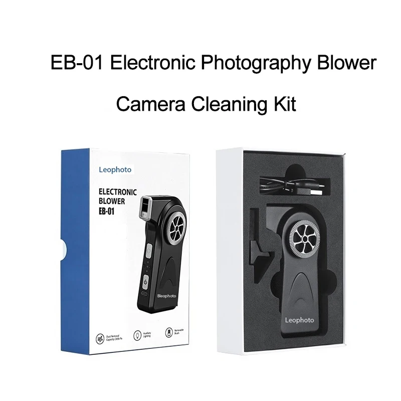 Leofoto EB-01 Electronic Photography Blower Electric Air blowing Kit Camera Cleaning Kit For Camera Lens VS Nitecore BB2