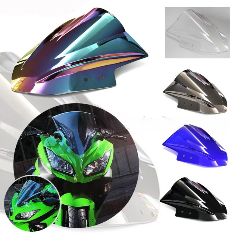 

Wind Deflector Windshield Front Windscreen For Kawasaki ninja 300 EX300 EX 300R 2013 2014 2015 2016 2017 Accesorios Para Moto