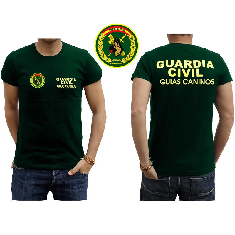 

Spanish Guardia Civil Canine Guides T-shirts Short Sleeve Casual 100% Cotton Men Shirt