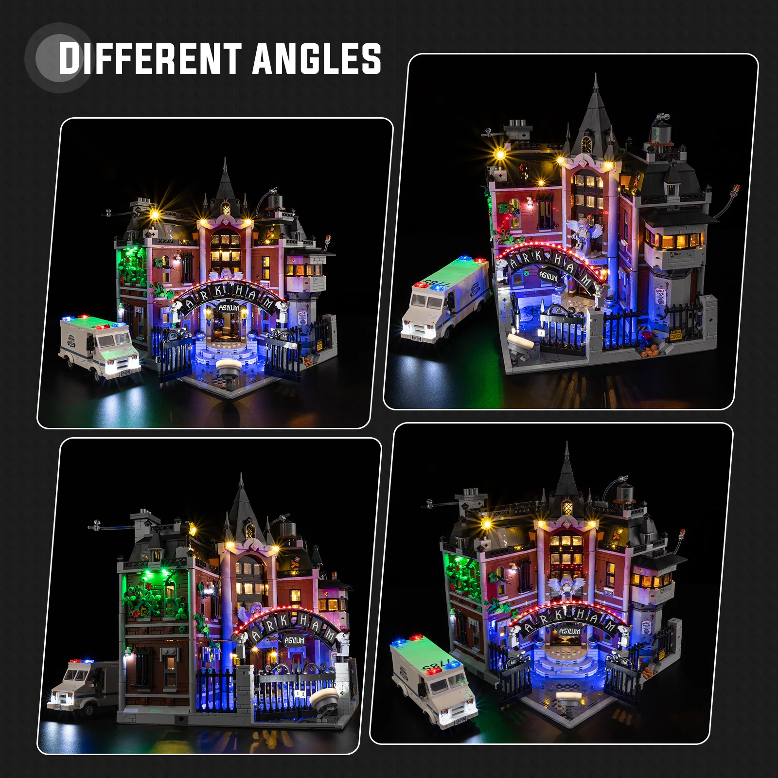 

Комплект светодиодных ламп для LEGO Arkham Asylum 76300 с идеями по дизайну освещения (не включает строительные блоки)