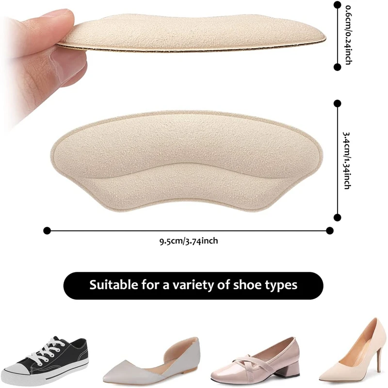 Women Insoles for Shoes High Heel Pad Adjust Size Adhesive Heels Pads Liner Grips Protector Sticker Pain Relief Foot Care Insert