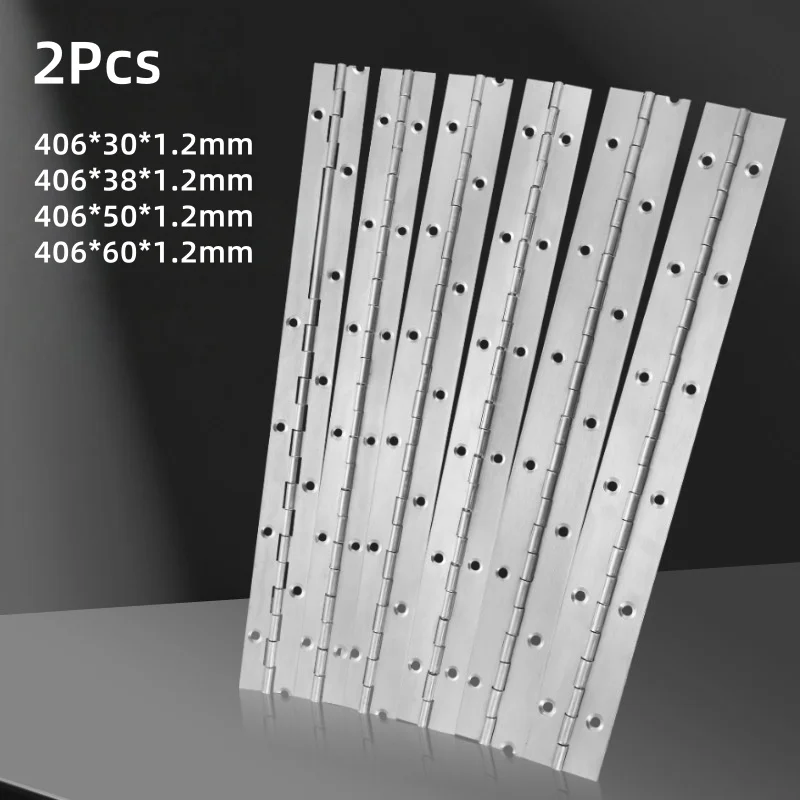 

2 шт. петли для фортепиано из нержавеющей стали, длинные непрерывные петли для мебели, дверей, кухонного оборудования, металлические шкафы для хранения