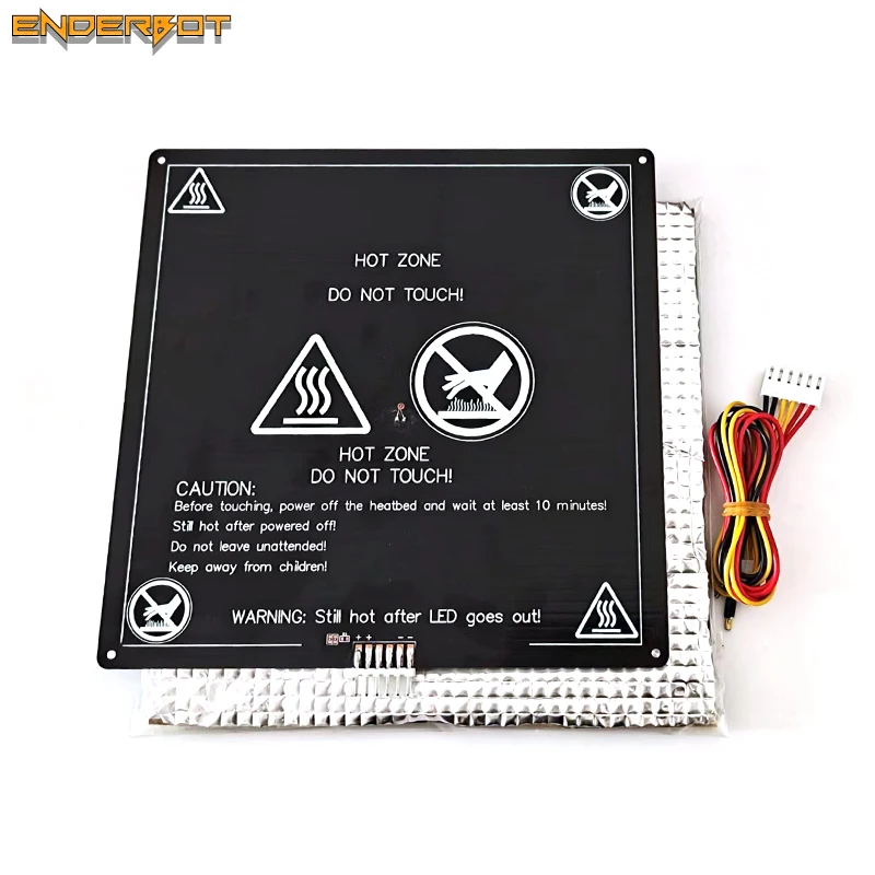 220*220*3mm Heat bed 3D Printer Parts 24V360W Aluminum Heated Bed for DIY Send insulating cotton stickers  Heatbed with Cable