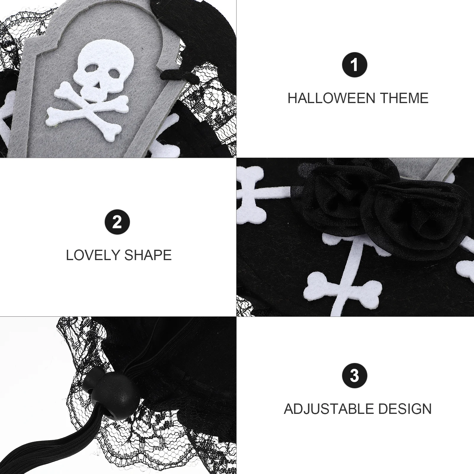 

1Pcs Halloween Dog Cat Hat Elastic Band Adorable Pet Headdress Festival Costume Party Accessory Halloween Pet Hat