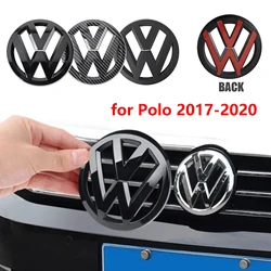 Car Front Grille emblem Cover Or Rear Trunk Lid Emblem Logo Sticker For Volkswagen VW Polo 2017 2018 2019 2020 AUTO Accessories