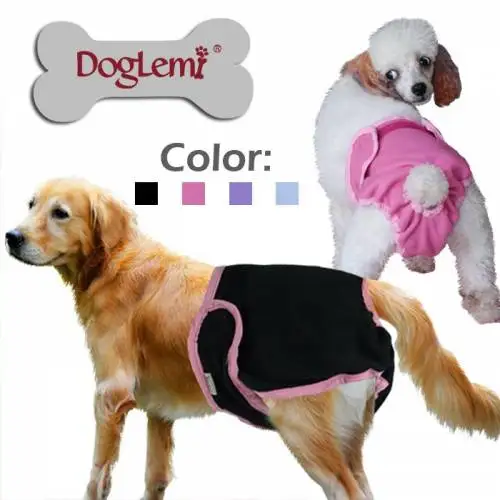 Doglemi Female Dog Pant Black Pink Blue Violet