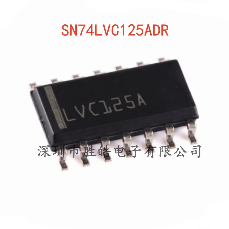 (10PCS)  NEW   SN74LVC125ADR    74LVC125   Four-Way Bus Buffer Door Chip   SOIC-14   SN74LVC125ADR   Integrated Circuit