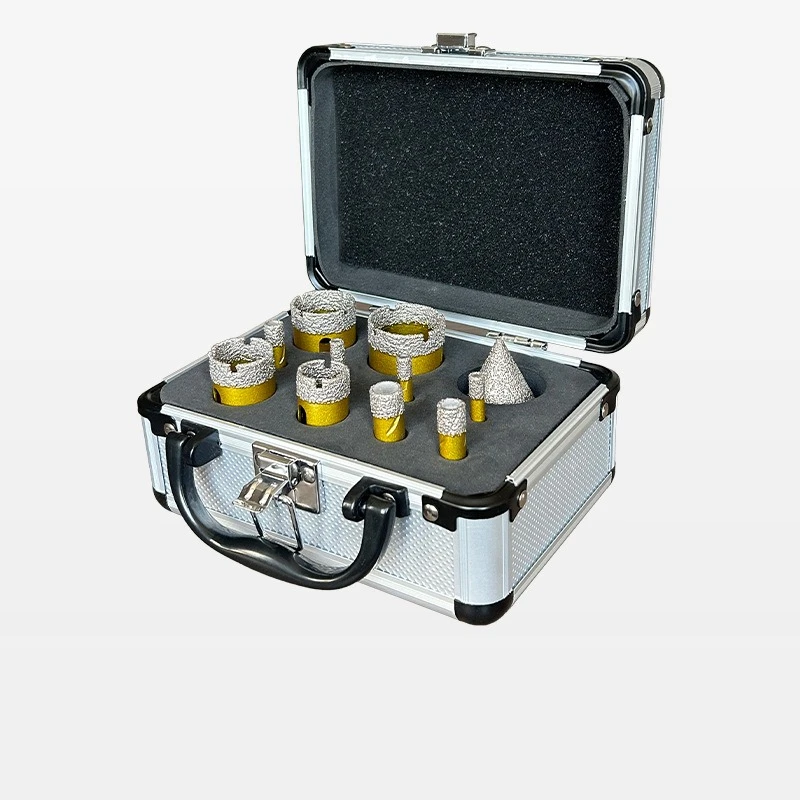 

Набор алмазных сверл для сухого сверления: паяные алмазные коронки для керамической плитки, гранита, мрамора, стекла