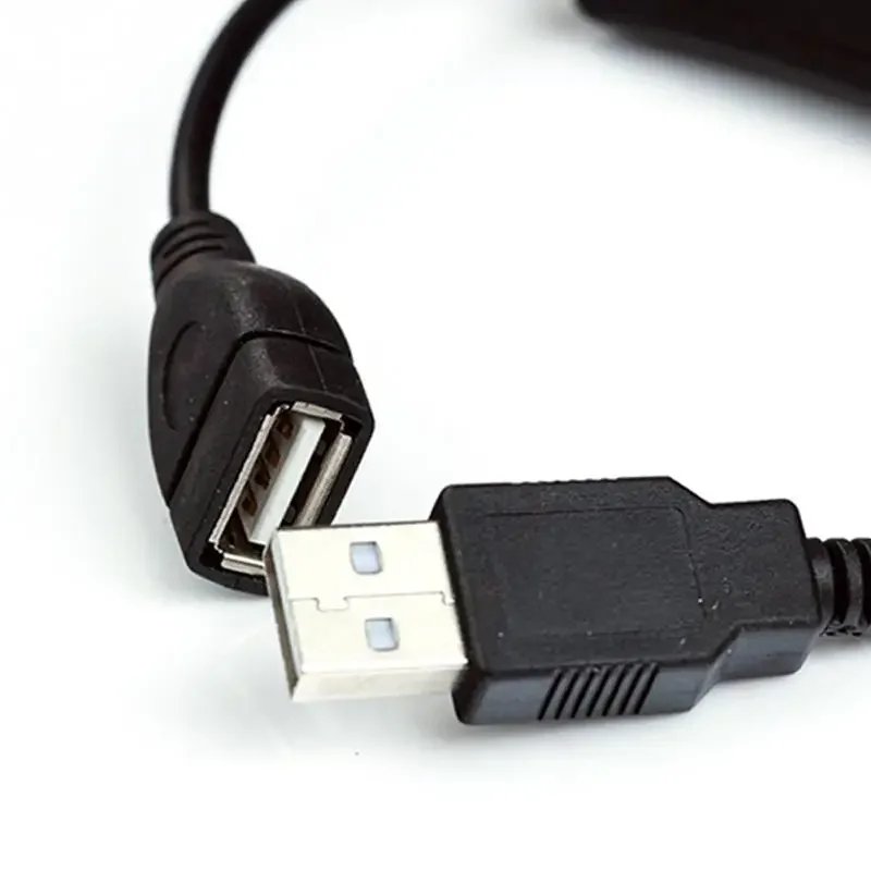 USB cable New 28cm USB 2.0 A Male to A Female Extension Extender Black Cable With Switch ON OFF Cable