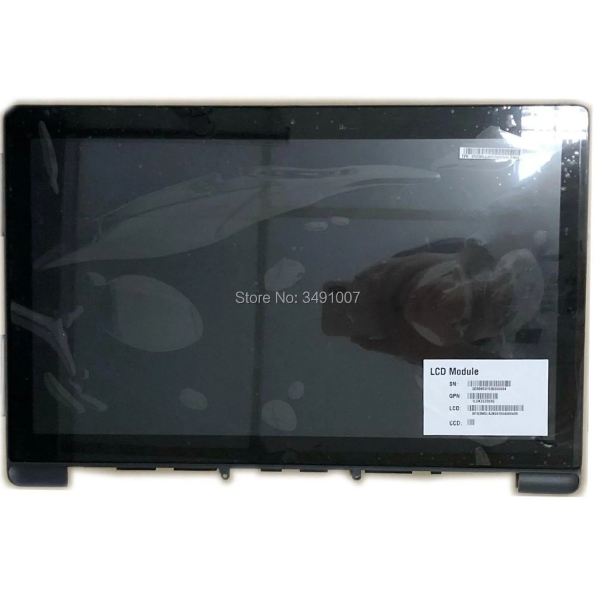 For Asus N501JW Laptop E 253591 94V-0  15639 BLACK LCD Touch Screen Digitizer Glass Assembly with Frame Bezel Replacement