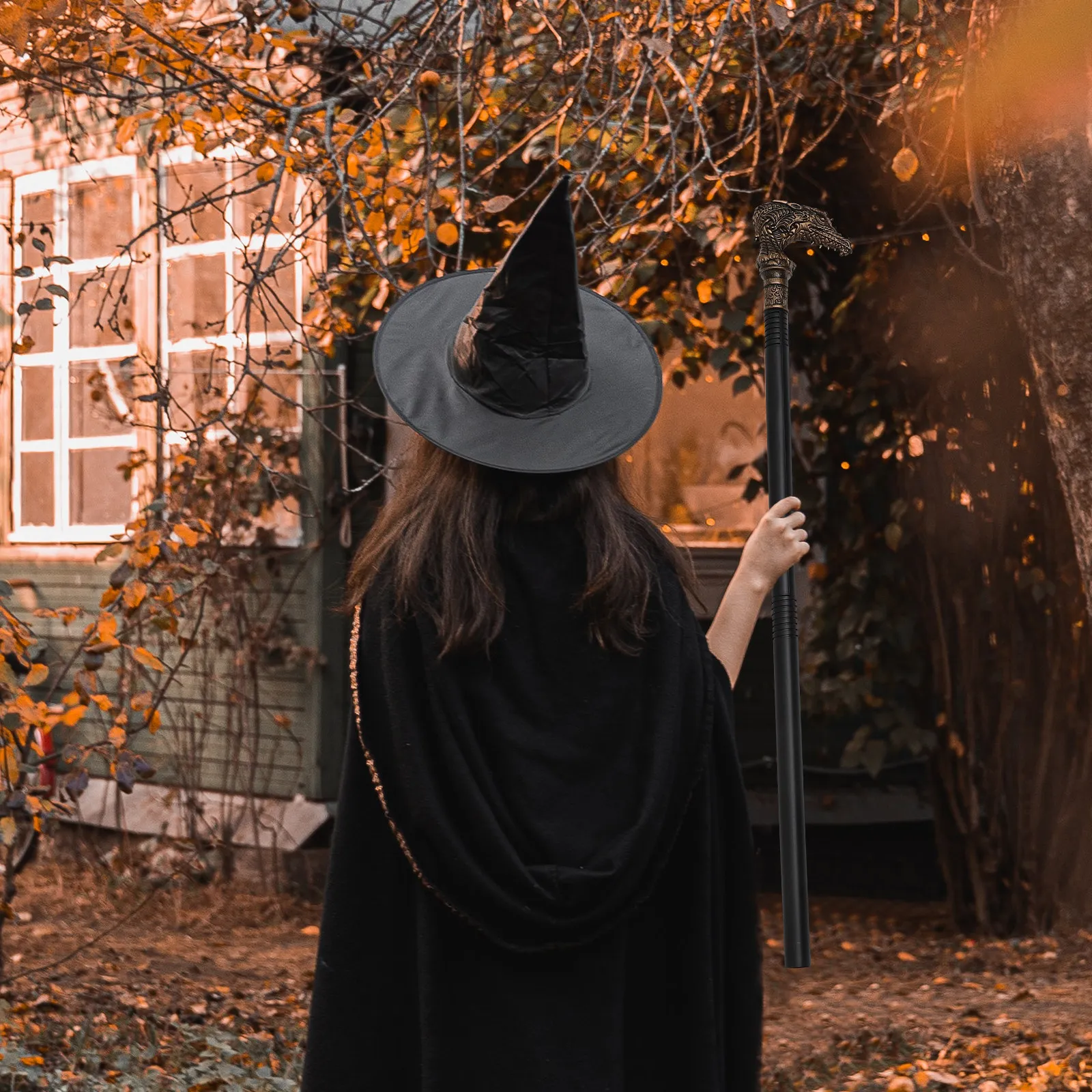 

Трость с головой дракона в стиле панк для Хэллоуина, реквизит для косплея, декоративная трость для вечеринок, костюмов, фотосессий, аксессуары для Хэллоуина