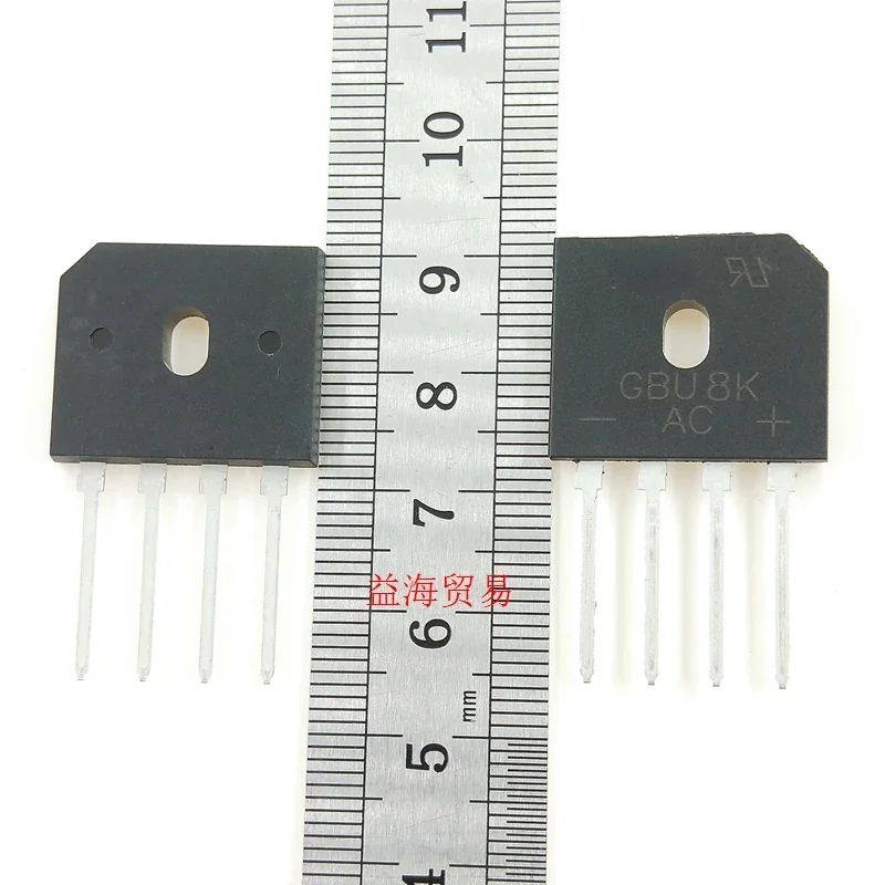 50PCS/LOT GBU8K Bridge rectifier 8A 800V bridge stack LCD TV commonly used can replace GBU8D