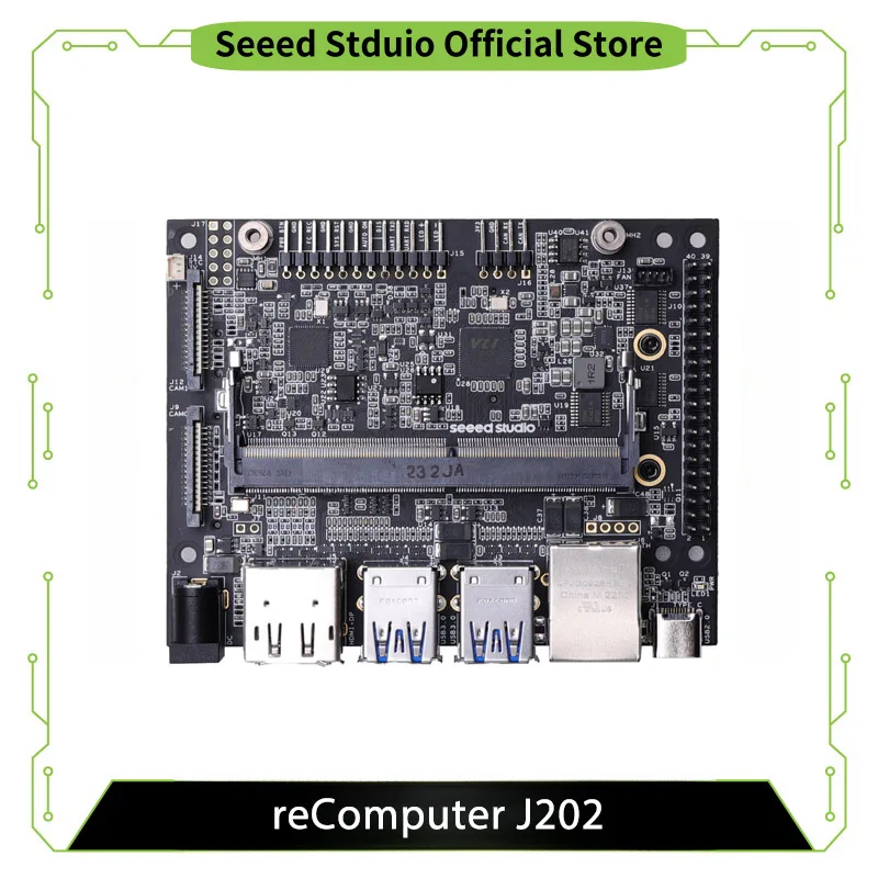 reComputer J202 - Carrier Board for Jetson Xavier NX/Nano/TX2 NX (w/o Power Adapter)