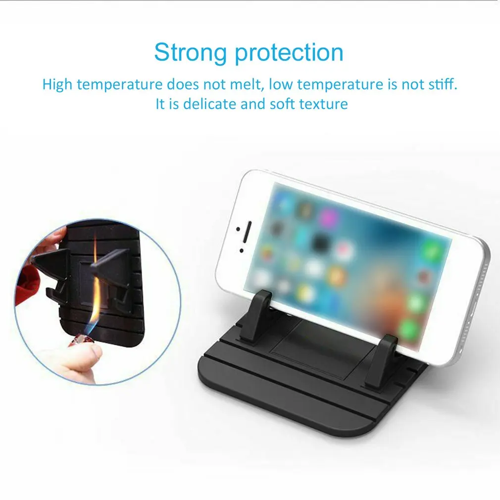 Supporto per cruscotto per auto con tappetino antiscivolo in silicone Supporto universale per telefono da scrivania per iPhone Samsung Xiaomi nel