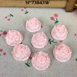 10 Pieces Flat Back Resin Cabochon Kawaii Miniature Fake Cake Food DIY Flatback Decorative Craft Scrapbooking Charm:13*23mm