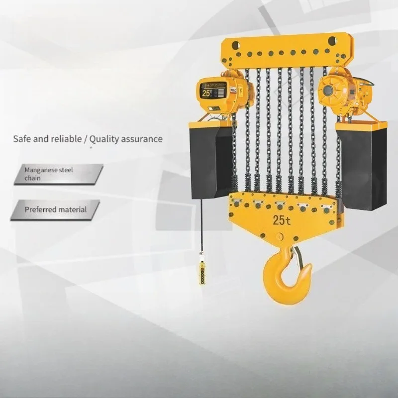 Large Size Chain Hoist Fixed Type Chain Block Overhead Lifting Equipment Which Can Be Matched With Monorail Travelling Trolley