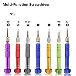 Multifunções Screwdriver Set, Celular, Relógios, Óculos, Ferramentas de Desmontagem, Laptop Repair Tools, Acessórios de Reparação, 5 PCs, 6 PCs, 7 PCs