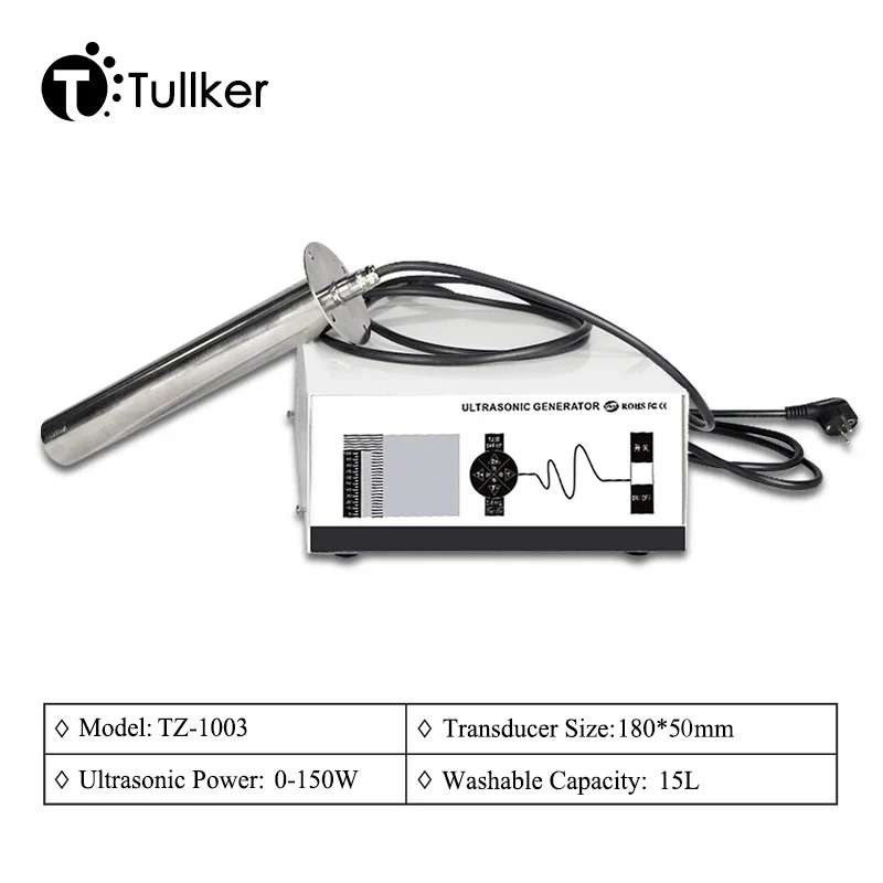 Tullker 150W 1800W Sticks Vibration immersible Mould Parts Ultra Sonic Pack Emulsification Ultrasonic Cleaner Rods