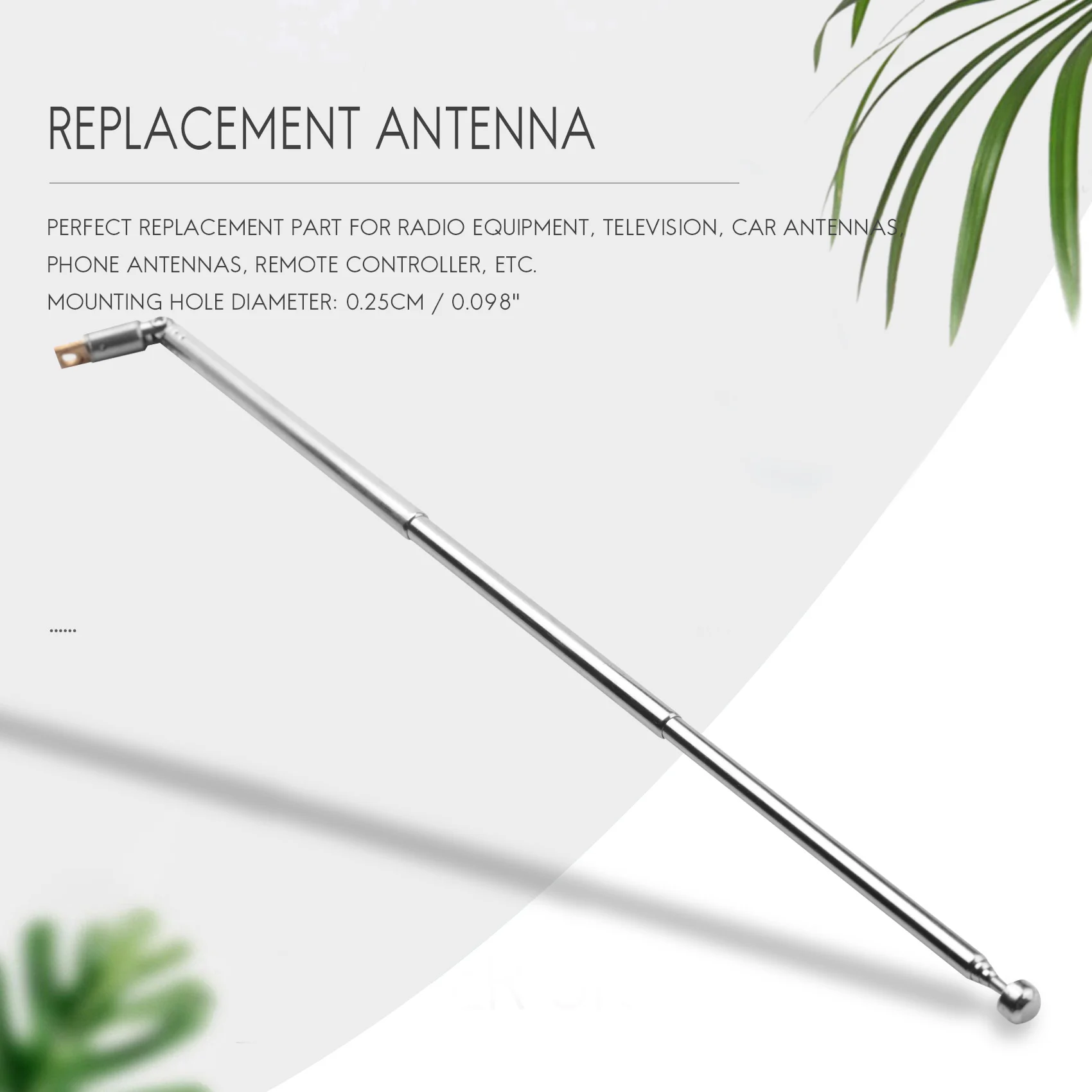 Vervanging 49Cm 19.3Inch 6 Secties Telescopische Antenne Antenne Antenne Voor Radio Tv