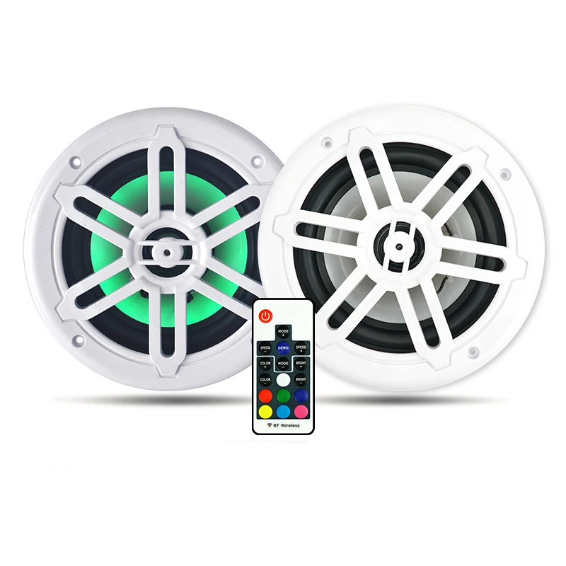 

Yacht Colorful Waterproof Speaker Remote Control Color Changing 12V High Pitch Marine Speaker Waterproof and Rust-proof
