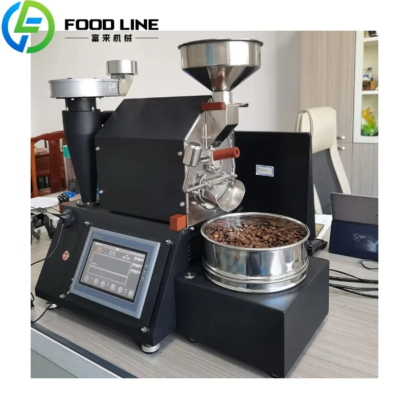 محمصة قهوة شديدة التحمل 1 كجم، محمصة حبوب متعددة الوظائف مع عملية يدوية للشركات الصغيرة