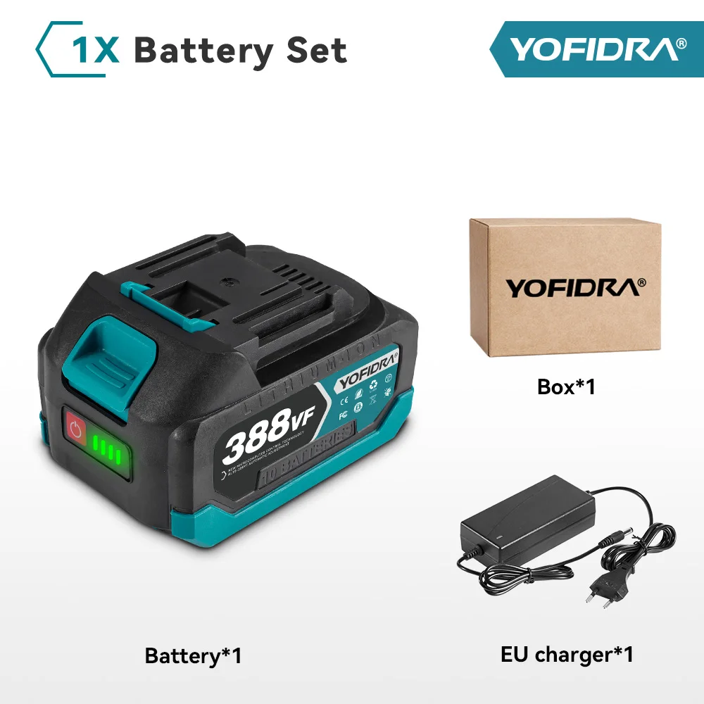18V 21V Digitalanzeige wiederaufladbare Lithiumbatterie 388VF 15000mAh.928VF 22500mAh.Batterie für Kettensägenschlüssel Elektrowerkzeuge