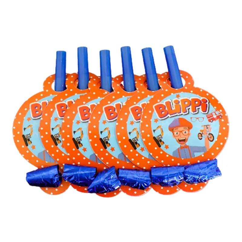 Englische Lehrer-Geburtstagsdekoration im Blippi-Thema: Teller, Becher, Ballons, Banner, Hintergrund, Geschenktüten und Partyzubehör – Detail 21