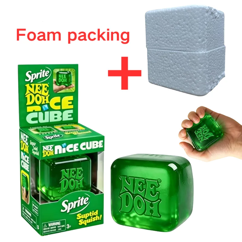 Schylling Nice Cube Sensorischer Fidget-Würfel zur Stresslinderung und Konzentration, Schreibtisch-Spielzeug, Überraschungs-Puzzle-Geschenke für Erwachsene und Kinder