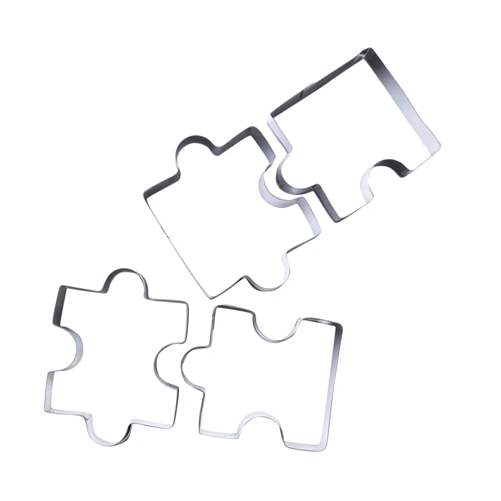 

4pcs Stainless Steel Baking Mould Cookie Cutters Metal Mold DIY Creative Cookies Star Shape Pastry Biscuit Tool