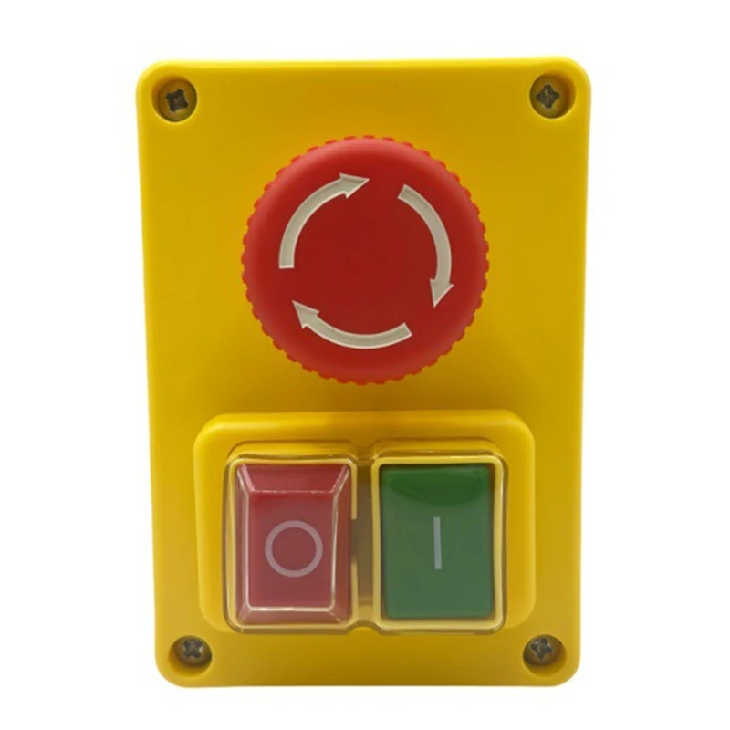 Kjd17d 250v 16a interruptor de botão eletromagnético interruptores de parada de emergência para ferramentas elétricas e equipamentos de máquina-ferramenta
