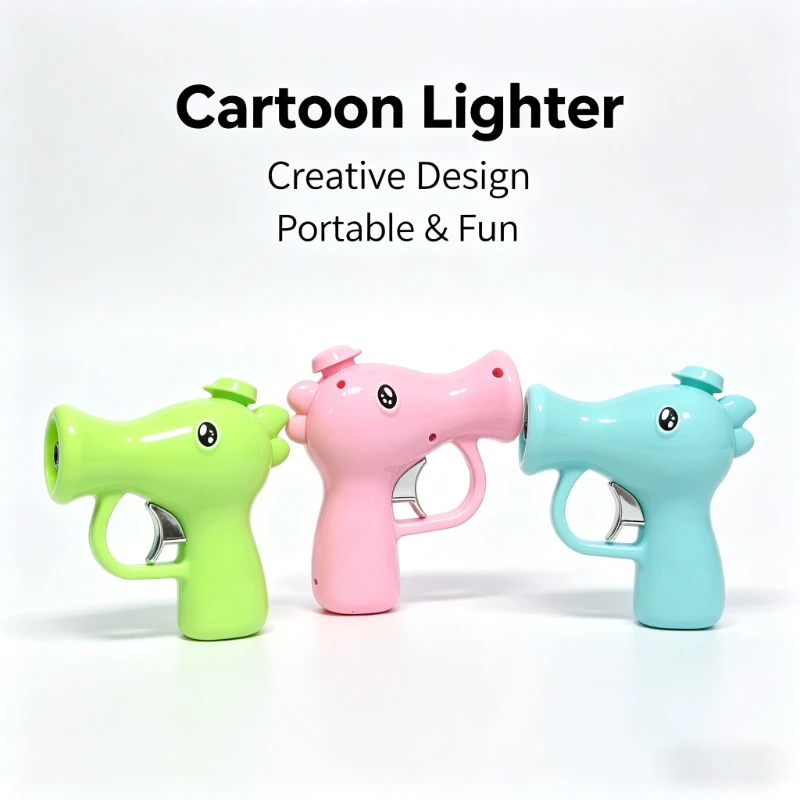 

Креативная зажигалка-стрелялка для снятия стресса | Ветрозащитная турбо-зажигалка с красным пламенем и эффектом холодной вспышки, аксессуар для сигарет