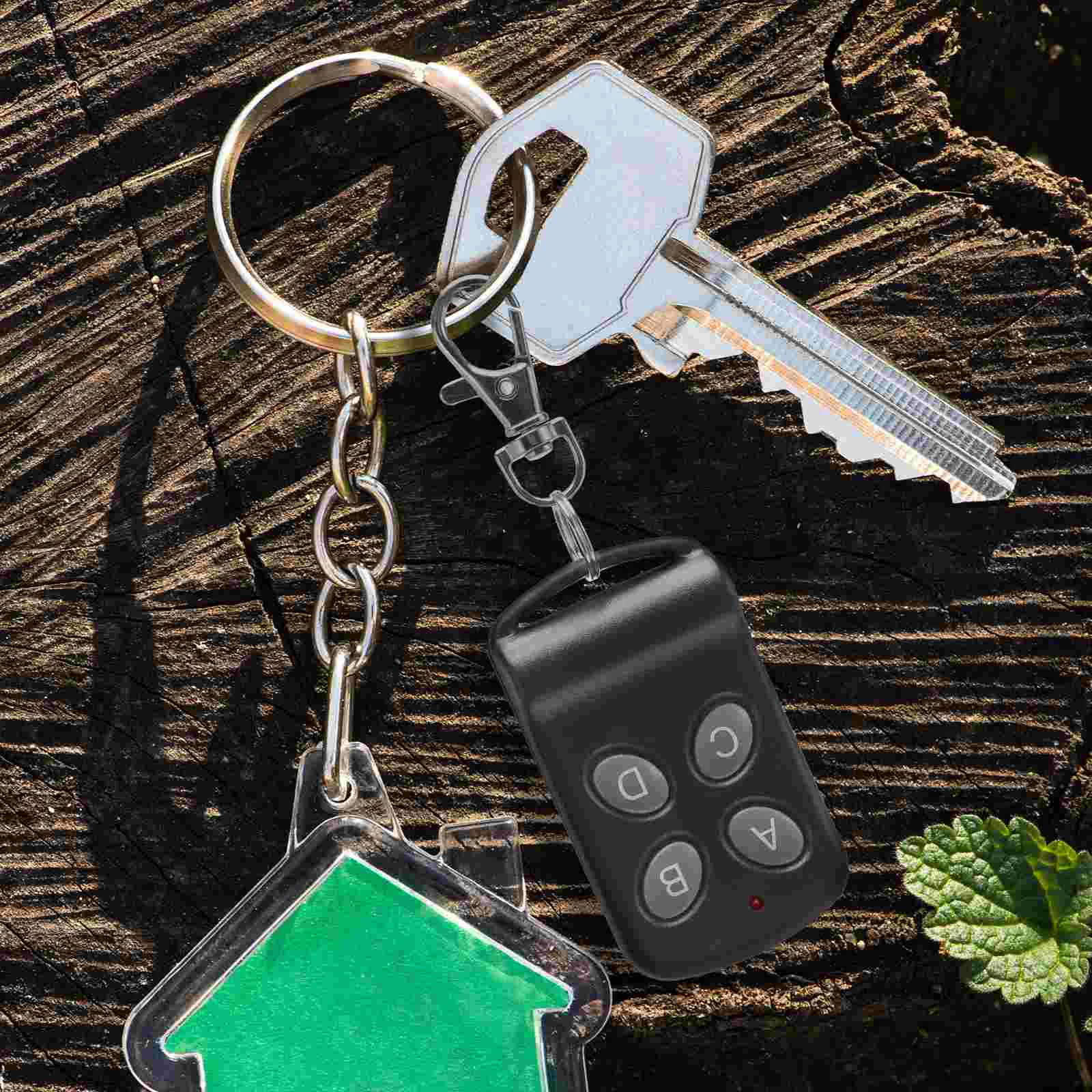 

433 Remote Control Electric Door Controller Keychains Fob Replacement Keyless Garage Mini 4-Button Mhz Entry Plastic