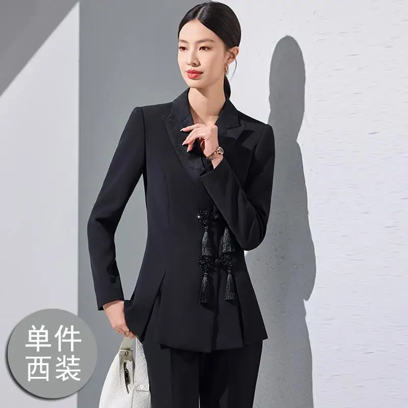 3-A73  High-end Chinese style suits for women in autumn, new style, fashionable, goddeskL professional suit jackets