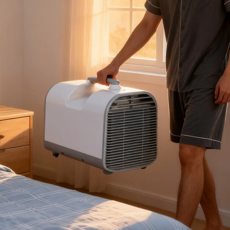 

Portable Car & Outdoor Use 4200BTU Quick Cooling Mini AC With Remote Control And App-Controlled