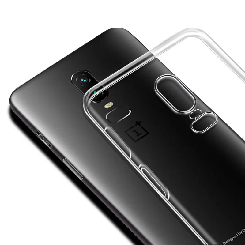 TPU Transparent TPU Phone Case for OnePlus 6 Ultra Thin Crystal Silicon Case for OnePlus6 1+6 One Plus 6 Clear Case