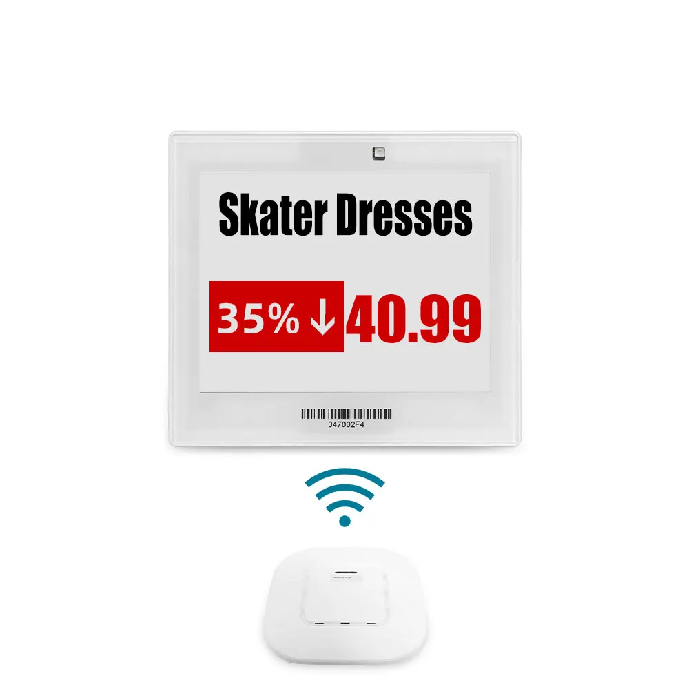 Etichetta elettronica per scaffale da 4,2 pollici Cartellino del prezzo E-paper Display per schermo E-Ink Sistema digitale ESL per negozio di catene di magazzini di supermercati